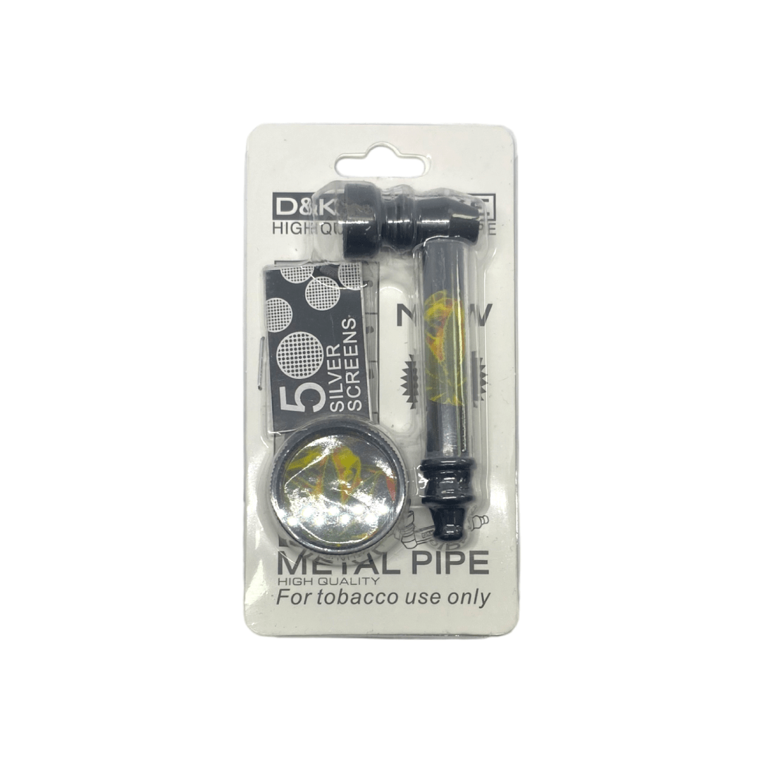 Kit D&K Pipa Metálica + Rejillas + Moledor2