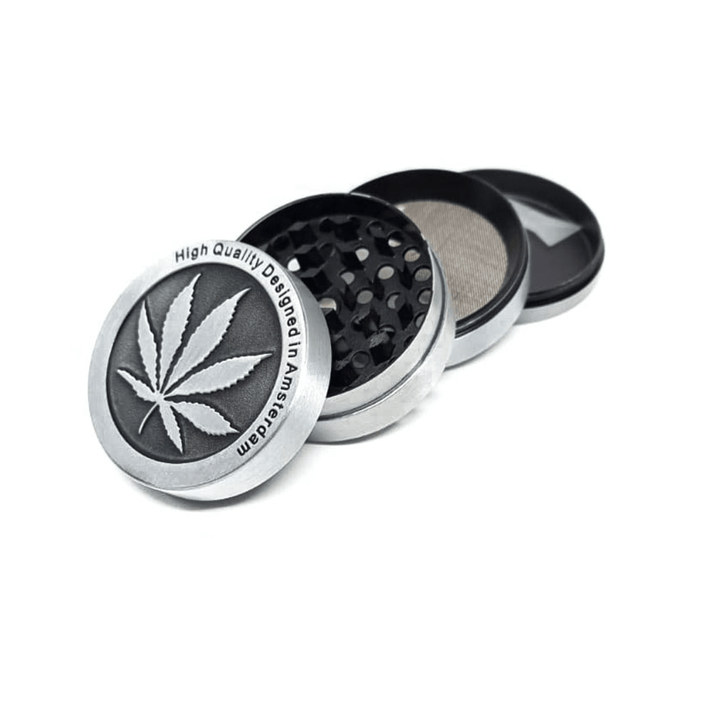 Moledor Metalico Amsterdan Hoja Grande 4 Partes 50mm2