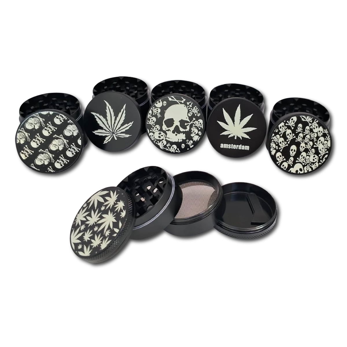 Moledor Glow Amsterdam 4 partes Negro1