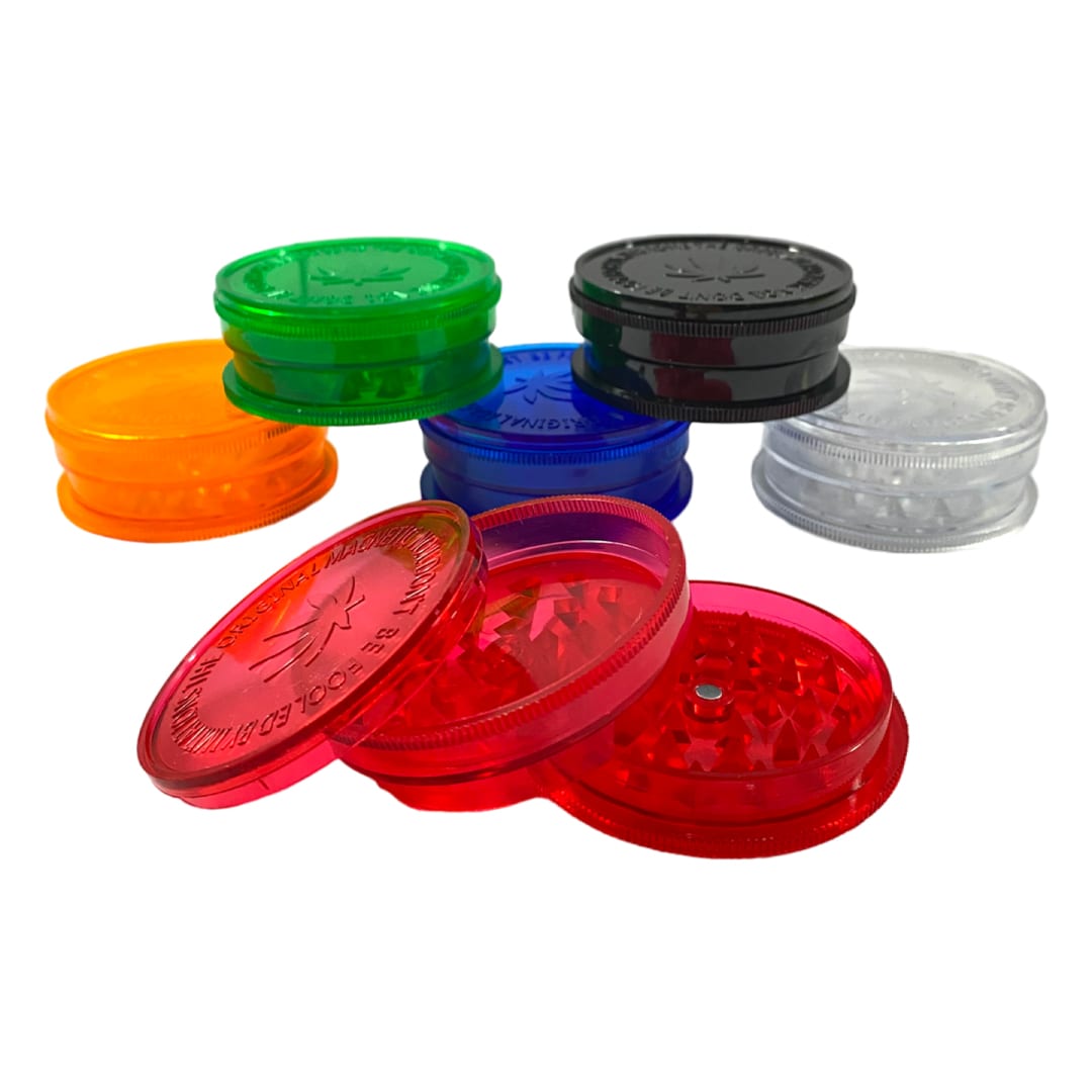 Moledor Plástico Hoja 3 partes Colores 60mm 0