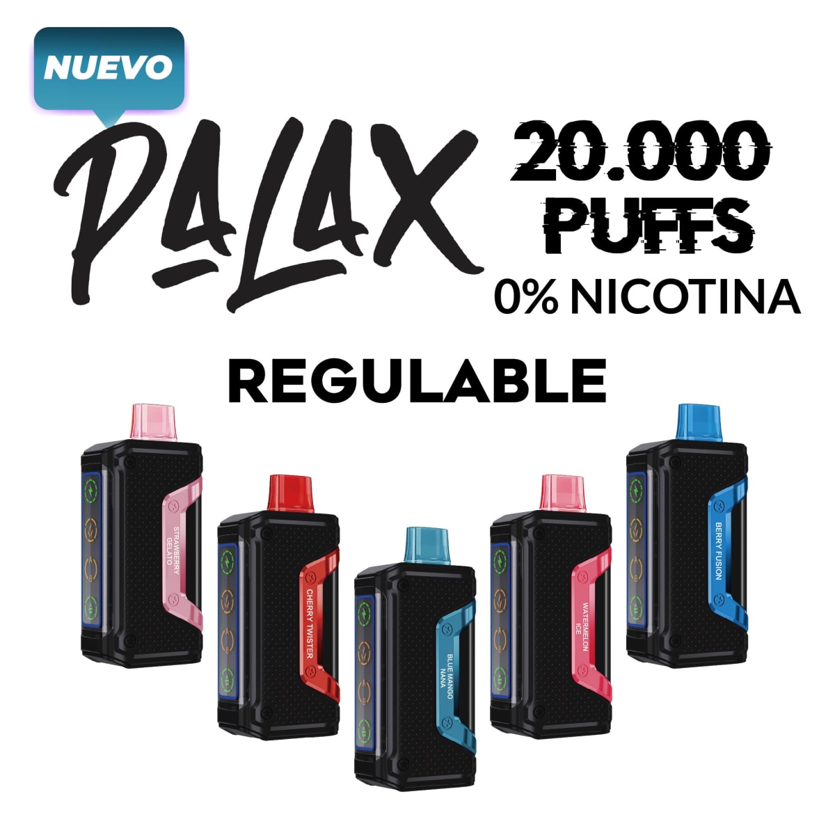 Vaporizador Palax Zero Nicotine 20.000 Puff Regulable 0