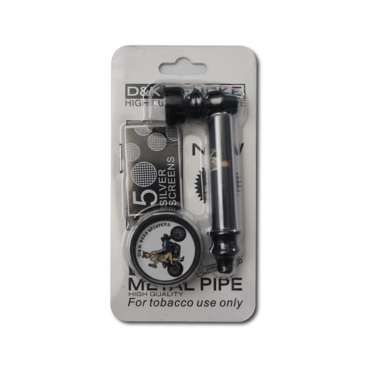 Kit Pipa metálica Diseño D&K + Rejilla y moledor4