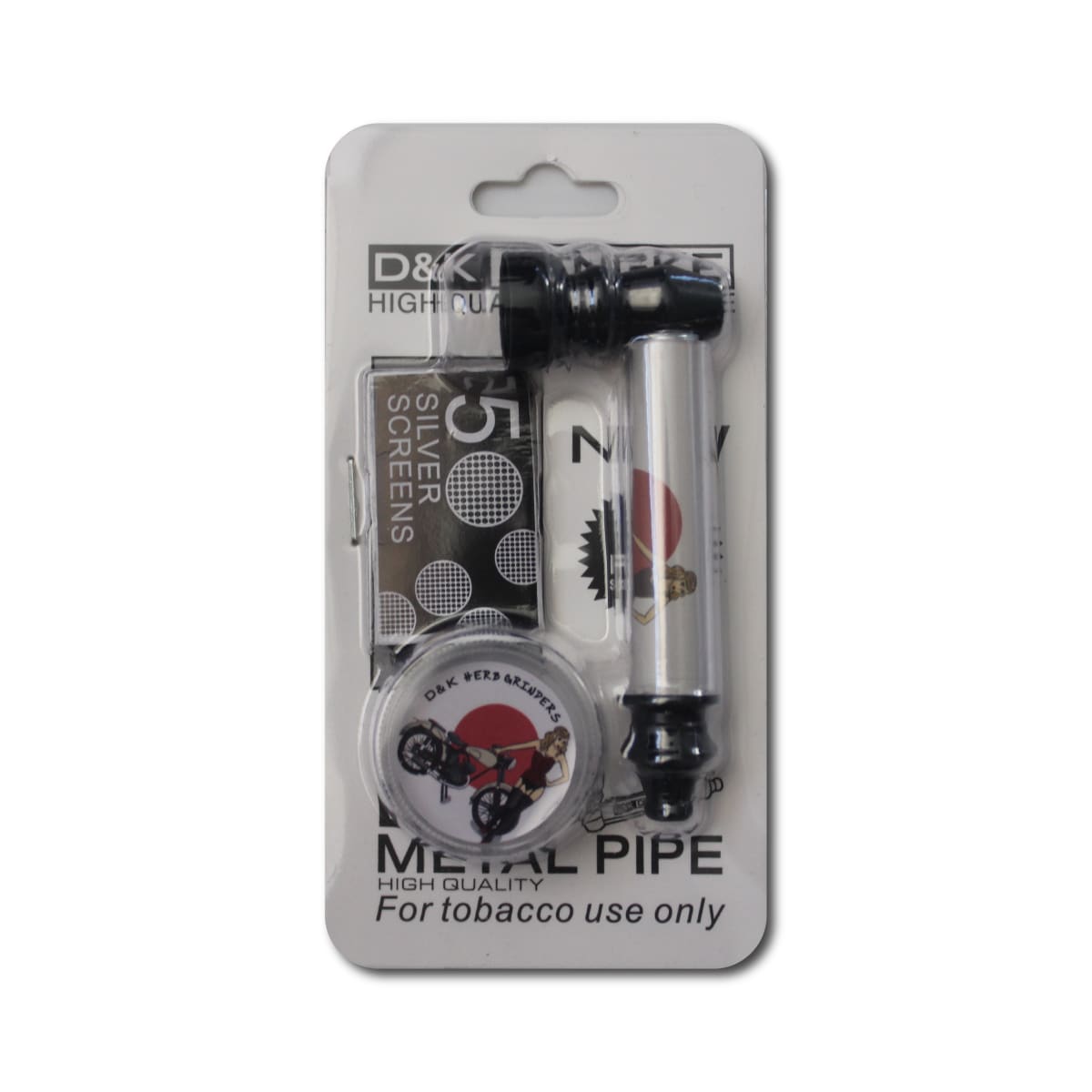 Kit Pipa metálica Diseño D&K + Rejilla y moledor5