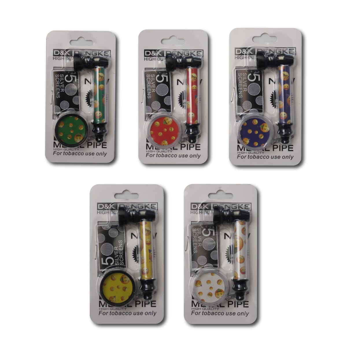 Kit Pipa metálica Diseño D&K + Rejilla y moledor2