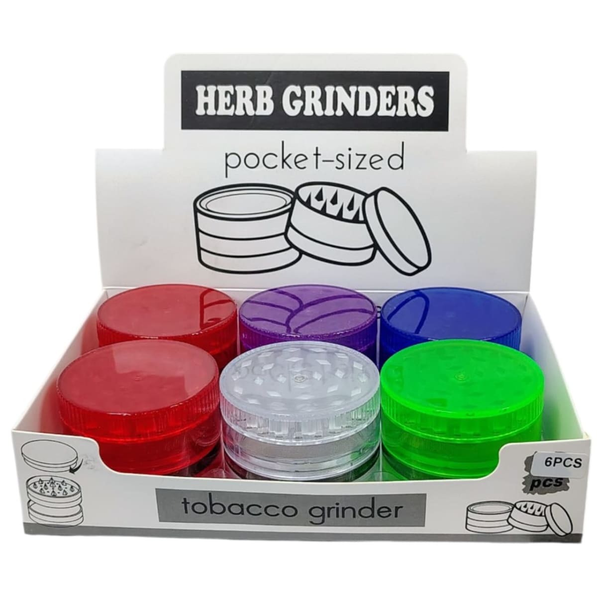 Moledor Plástico Liso 4 Partes 60mm2