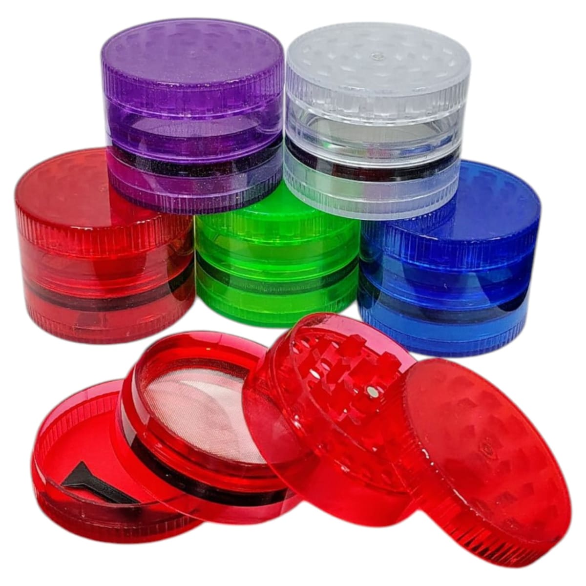 Moledor Plástico Liso 4 Partes 60mm 0