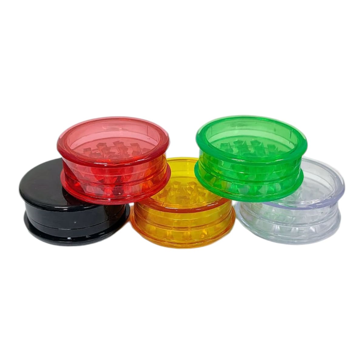 Moledor Plástico Liso Colores 3 Partes 60mm 0