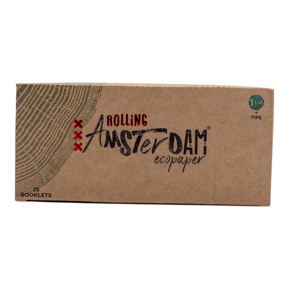 Papelillo Amsterdam Orgánico + Boquilla 1 1/4 Display 25 unidades3