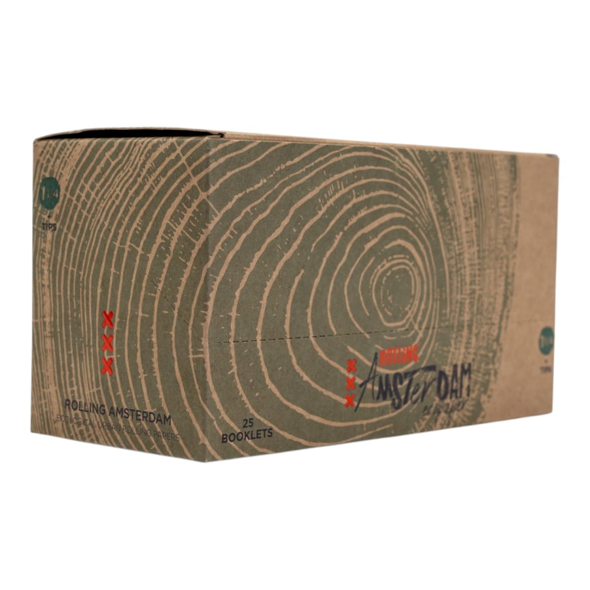 Papelillo Amsterdam Orgánico + Boquilla 1 1/4 Display 25 unidades2