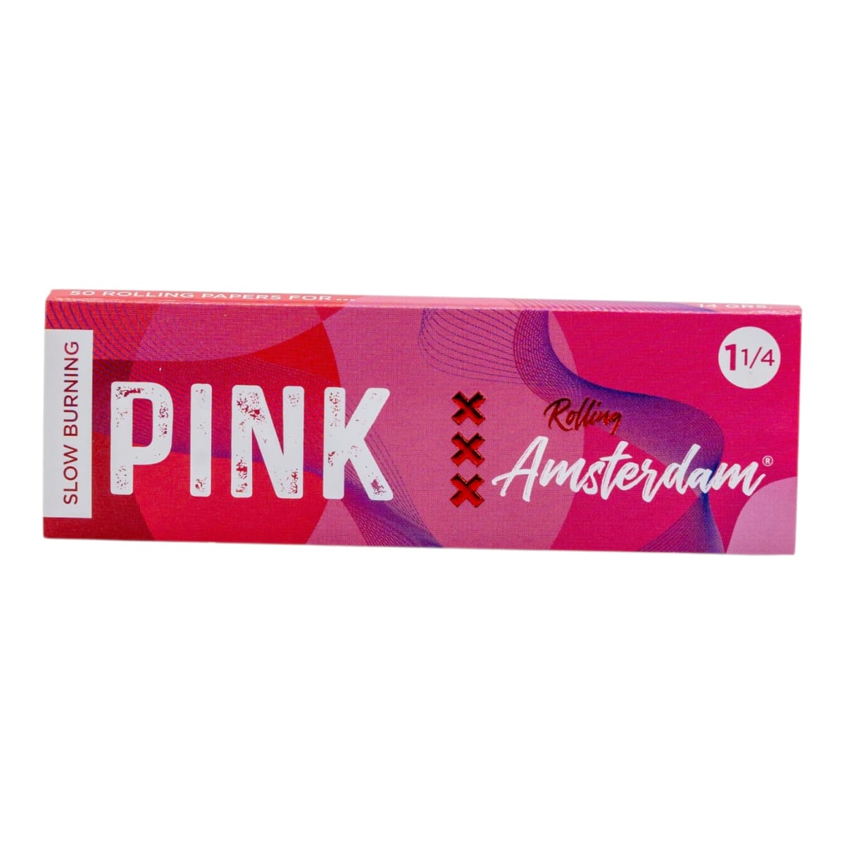 Papelillos Rolling Amsterdam 1 1/4 Pink 25 Books2
