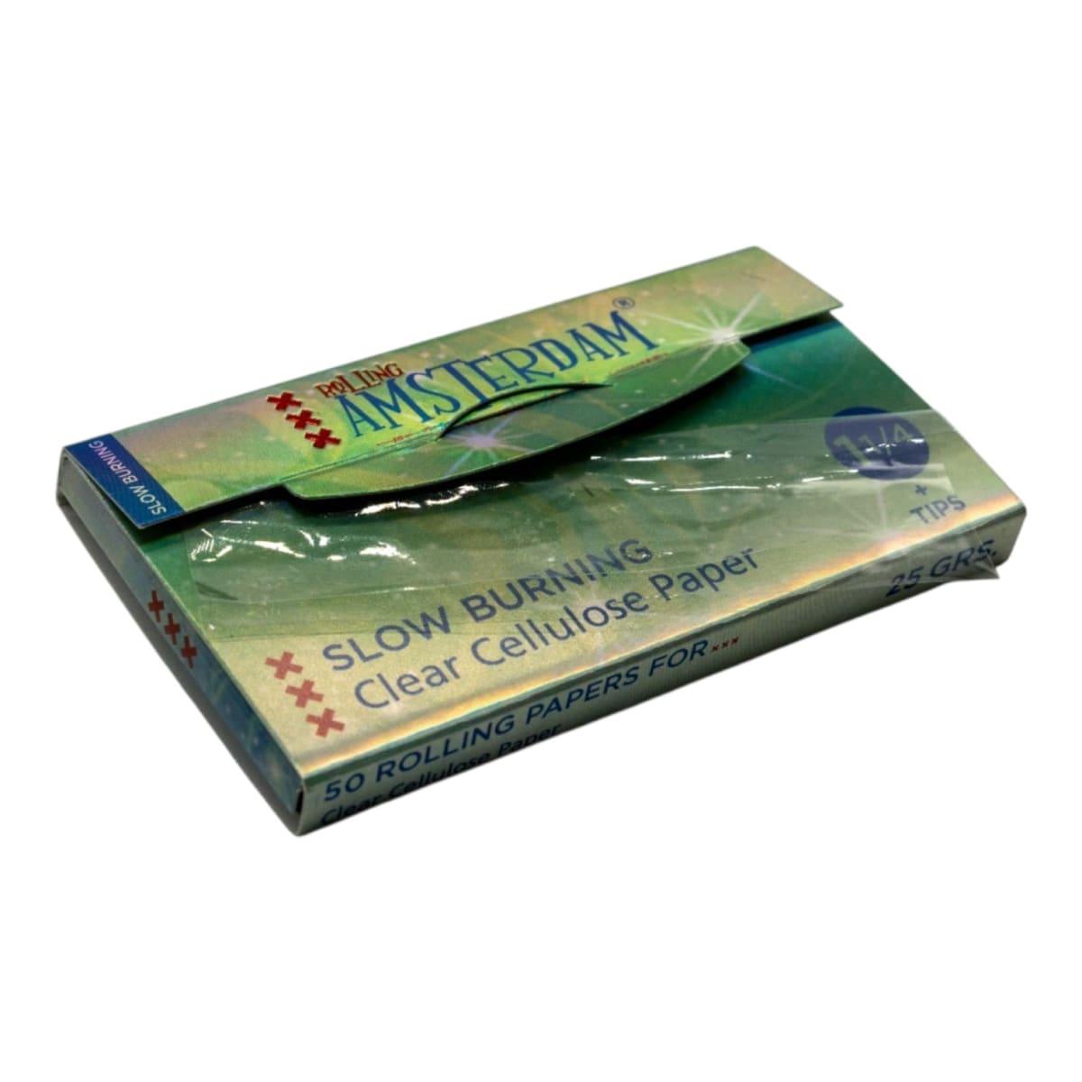Celulosa Rolling Amsterdam 1 1/4 + Tips 24 Unidades4