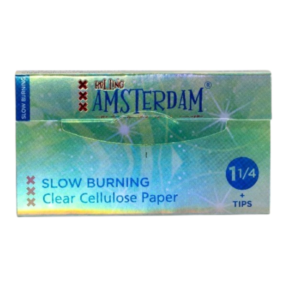 Celulosa Rolling Amsterdam 1 1/4 + Tips 24 Unidades5
