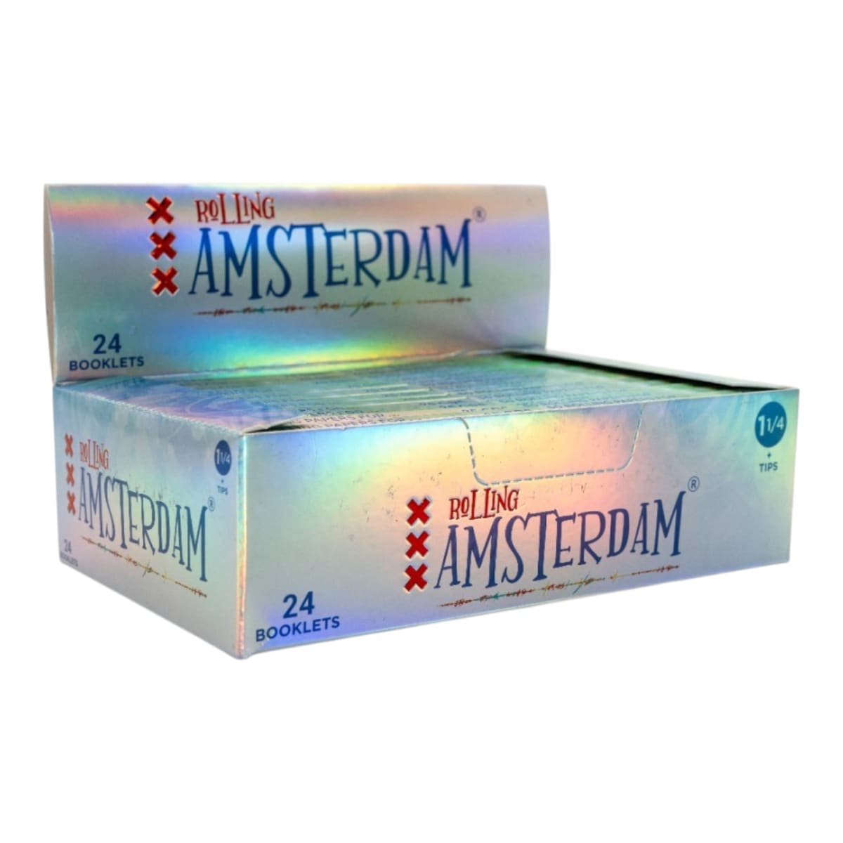 Celulosa Rolling Amsterdam 1 1/4 + Tips 24 Unidades2