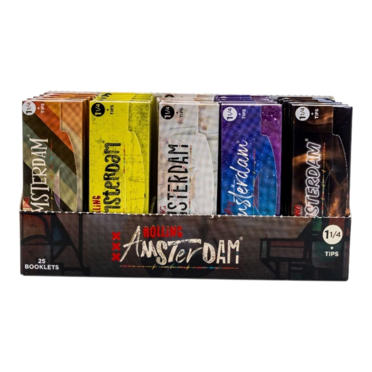 Papelillos xxx Rolling Amsterdam 1 1/4 + Tips Urban 25 booklets2