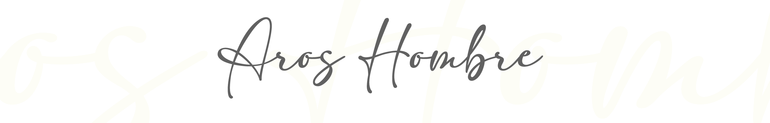 Aros Hombre