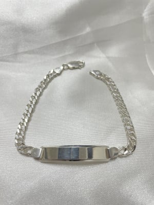 Pulsera doble grumet gruesa con placa 1