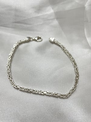 Pulsera Camino del Inca para hombre plata 925 gruesa1