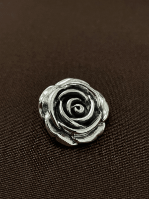 COLGANTE ROSA ENVEJECIDA  plata 925 4cm1