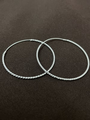 Aros argolla torcida plata 9251