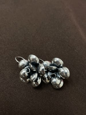 Aros colgante de flor envejecido1