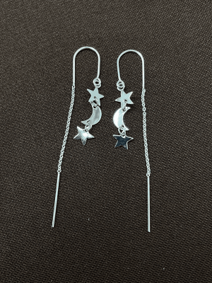 ARO CADENA LUNA-ESTRELLA plata 9251