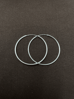 Aro argolla 40mm plata 9251