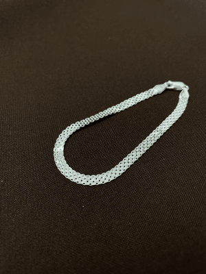 PULSERA ESPUMA PLANA de plata 9251