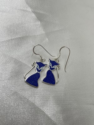 Aro de lapislazuli con forma de gato2