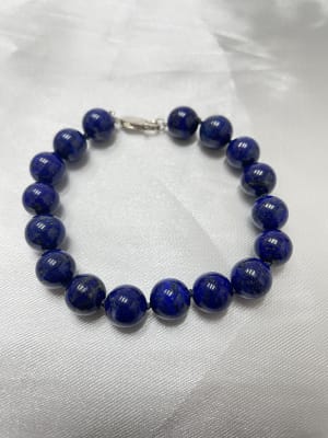 Pulsera lapislazuli de esferas1