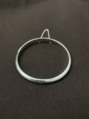 Esclava plata 925 mujer gruesa con seguro1