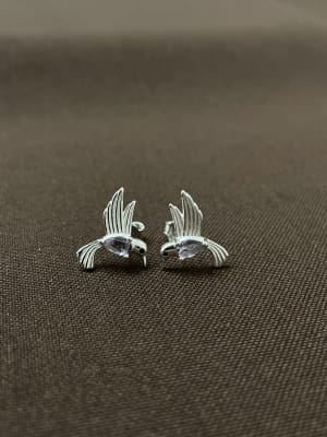 Aro Tornillo de colibrí con circón transparente1