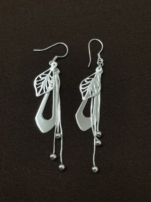 ARO COLGANTE FIGURA  hojas plata lisa1