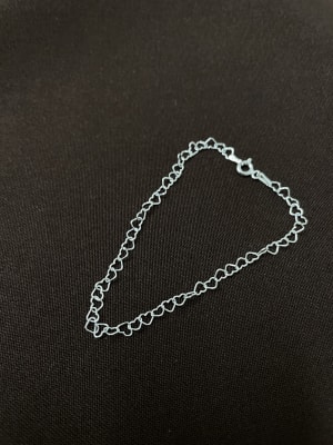 PULSERA CORAZON Delgada plata 9251