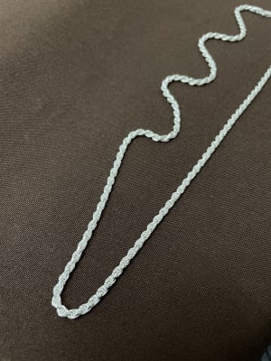 CADENA TOURBILLON  55cm plata 9251