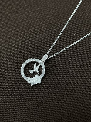 COLLA FIGURA MICROCIRCON de colibrí