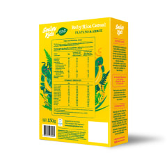 10 Baby Rice sabor Plátano | Cereal para Bebés Sin Gluten | Smiley Kids 10 Baby Rice sabor Plátano | Cereal para Bebés Sin Gluten | Smiley Kids