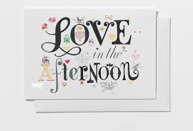 Tarjeta Love in the afternnon
