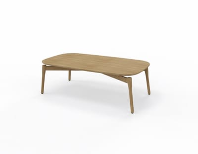 Mesa Bow Lounge Rectangular Roble