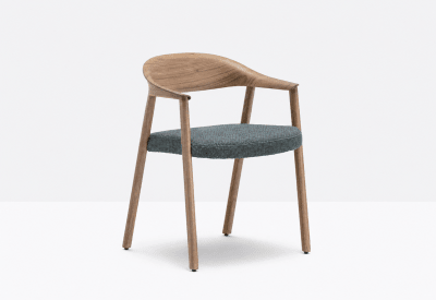 Silla Hera asiento azul/gris