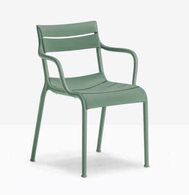 Silla Souvenir con brazos color Verde