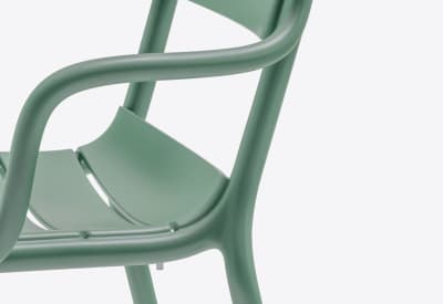 Silla Souvenir con brazos color Verde