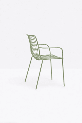 Nolita Silla con brazos, Respaldo alto Verde Claro