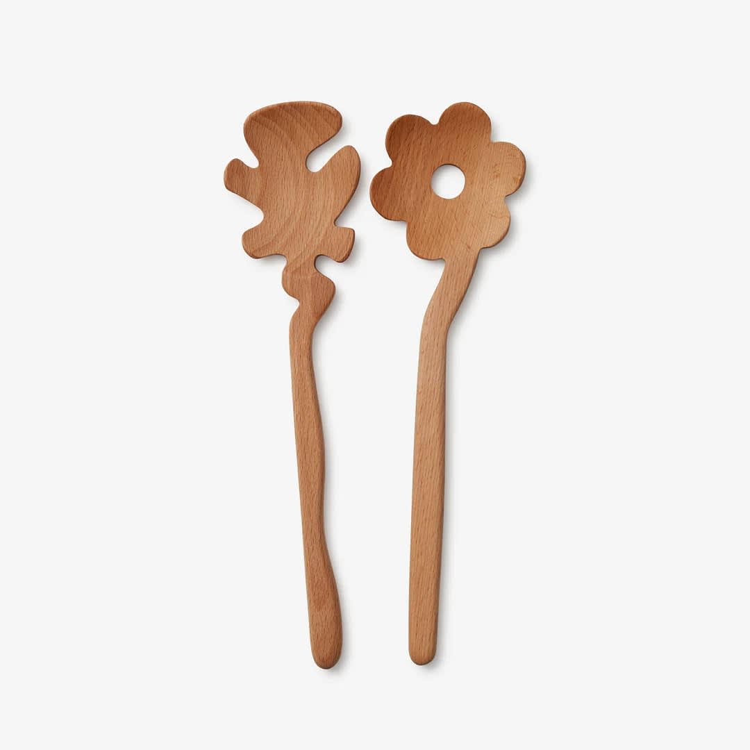 Serving Friends Cucharas para servir Flores 0