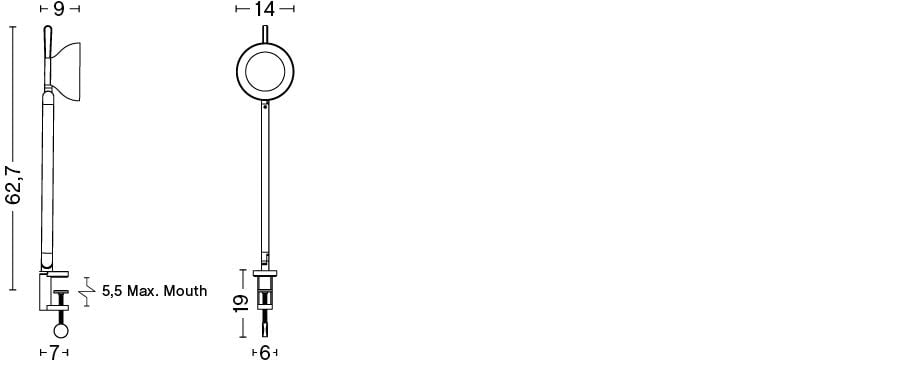 Lampara Pc Single Arm con clamp3