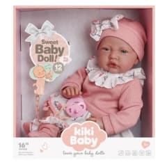 Muñeca Tipo Reborn Kiki Baby con Sonidos 40 cm S2143
