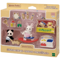Play Set Calico Critters Snow Rabbit y Panda Baby 0