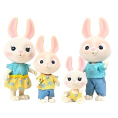 Pack de Muñecos Ternurines Honey Bee Acres Familia Conejo 0