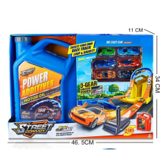Pista de Carrera 2 en 1  Loop y Gravedad incluye 6 Carros de Metal