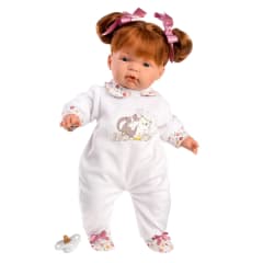 Muñeca Llorens Joelle Pelirroja 38 cm Estampado Gatito 