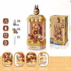 Máquina Atrapa Juguetes con Luz y Sonido Incluye Monedas y Peluches